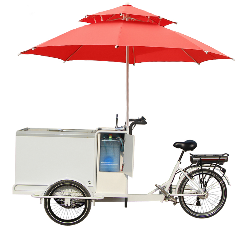 Factory Supply Ice Cream Bike Electric Freezer Cooler Trike Cargo
